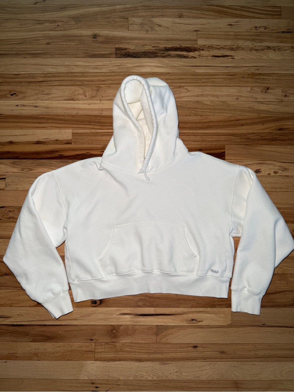 Aritzia TNA Sweatfleece Cozy Boyfriend Fit Crop Hoodie